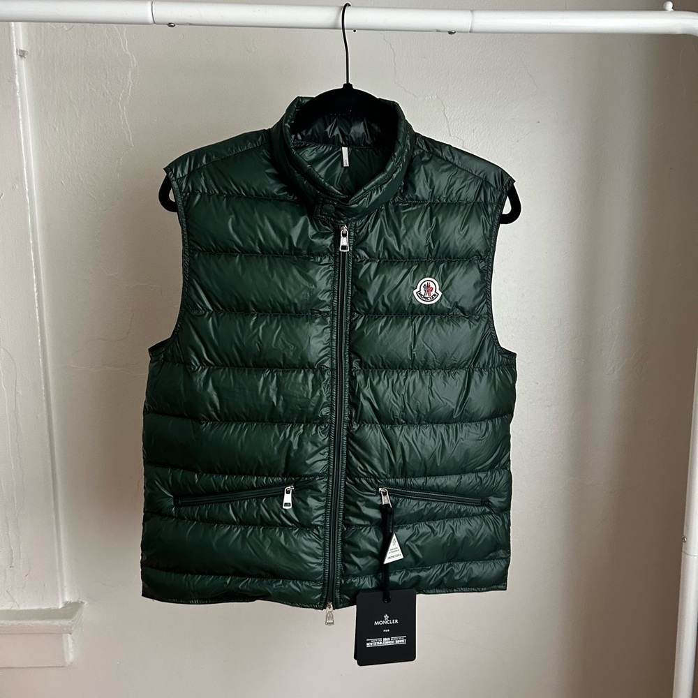 Green Moncler Vest Size 2